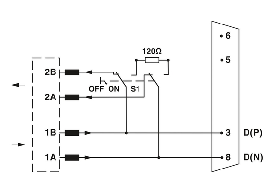 Phoenix Contact SUBCON-PLUS-ARCNET/AX/SC038 D-SUB Bus Connector for Industrial Networking