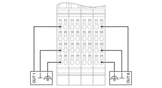 IP20 Protection Level 2878036 IB IL AO 4/8/U/BP-PAC Phoenix Contact Digital Module