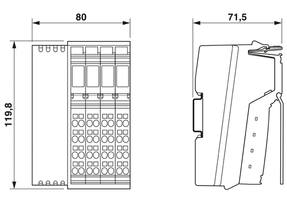 Phoenix Contact Bus Coupler IL MOD BK DI8 DO4-PAC Suitable for Customer Requirements