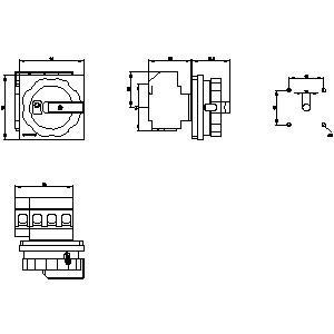 PLC 3LD2504-1TL53 Basic Devices Disconnecting Switch with Flexible Mounting Options
