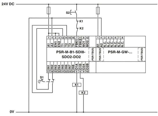 PSR-M-GW-PN-SC Data Interface Protect Feature Coupling Relay with Voltage Relay Theory
