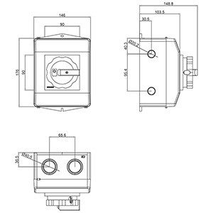 3LD2565-0TB51 Basic Devices Disconnecting Switch for Industrial Power Distribution