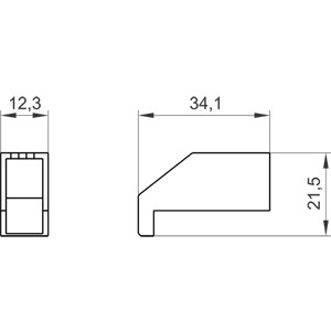 PLC 3LD9201-2A Terminal Cover Durable 1-Pole Protection for 3LD20 Terminals