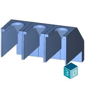 3-Pole 25A/32A Terminal Cover for 3LD2 Main and Emergency Switching-Off Switch 3LD9221-0A PLC Accessory