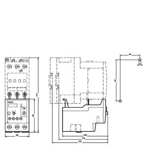 Siemens 3RU5136-4BB0 Overload Relay 40...50 A Size S2 for Contact Load Sealed Design