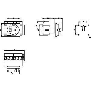 Compact Design Siemens 3LD2103-4VP51 Basic Devices Disconnecting Switch