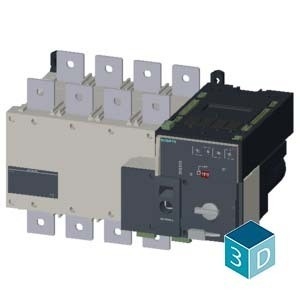 Siemens 3KC8446-0EA22-0GA3 630A 4 Pole Basic Devices RTSE/ATSE Transfer Switching