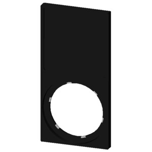 Siemens 3SU1900-0AQ10-0AA0 SIRIUS ACT 22mm Square Glue Mounting Label Holder for Label Plate