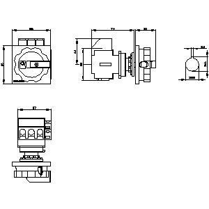 Siemens 3LD2154-1TP51 Basic Devices Disconnecting Switch for Energy-Saving Solutions