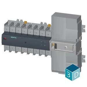 Siemens 3KC6432-2TA20-0TA3 ATSE with integrated controller 1-0-2 4 pole ATSE 40-160A