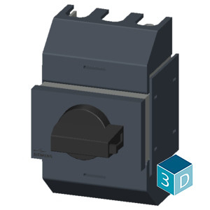 Siemens 3KD0232-2KG20-3 Shaft Disconnecting Switch with Front Operation 3 Pole Ti-grey