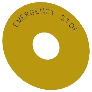 Siemens 3SU1900-0BC31-0DA0 SIRIUS ACT Accessories Emergency Stop Label for Industrial