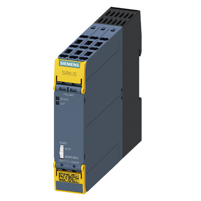 Siemens 3SK1111-2AW20 Safety Relay 3SK1 with Relay Outputs and Spring Loaded Terminal