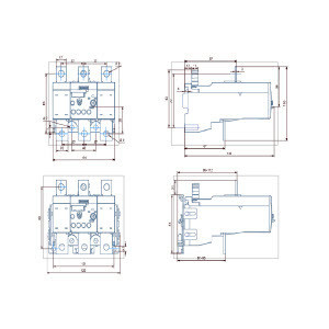 110.50 x 125.00 x 171.50MM 3RU5156-3LB2 Thermal Overload Relay for Single Mounting