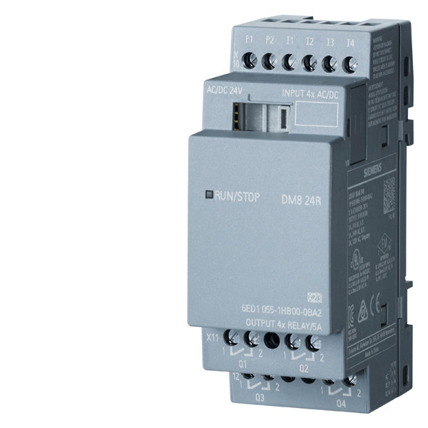 LOGO 8 DM8 24R Expansion Module 4 DI/4 DO for Seamless Automation 6ED1055-1HB00-0BA2