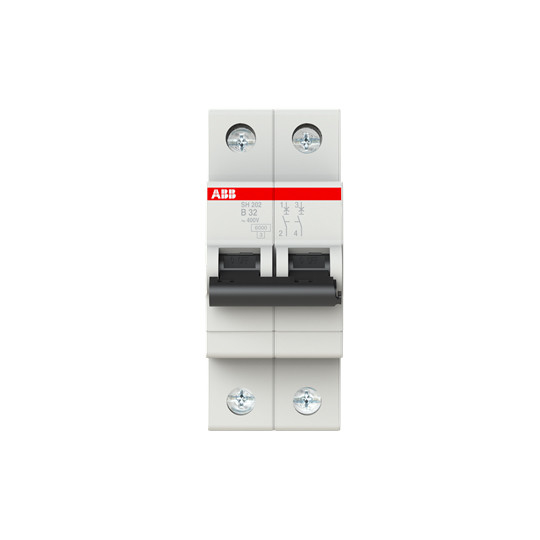 MCB SH202-B32 Miniature Circuit Breaker 2P B 32 A Suitable for Various Environments