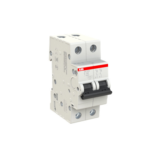50A Rated Current MCB SH202-C50 Miniature Circuit Breaker 2P Rated Frequency Hz 50