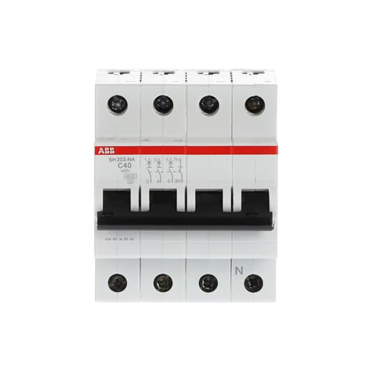 MCB SH203-C40NA Miniature Circuit Breaker 3 NP C Rated Frequency Hz 50 40A Rated Current