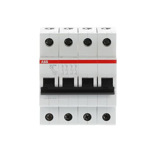 MCB SH204-C6 Miniature Circuit Breaker 4P C 6A Rated Current 20A Rated Voltage 220V