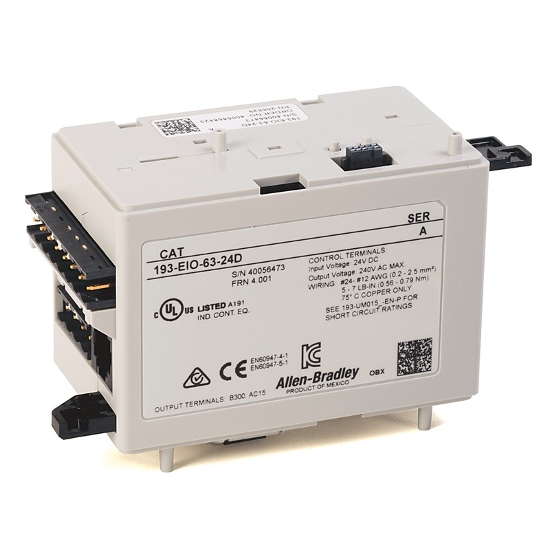 193-EIO-63-24D Electronic In/Out Control Module 6 In / 3 Out 24V DC ab A-B for Control