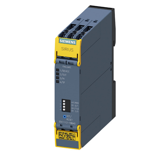 3SK1112-1BB40 Safety Relay 3SK1 Basic Unit with Screw Terminal and Semiconductor Outputs