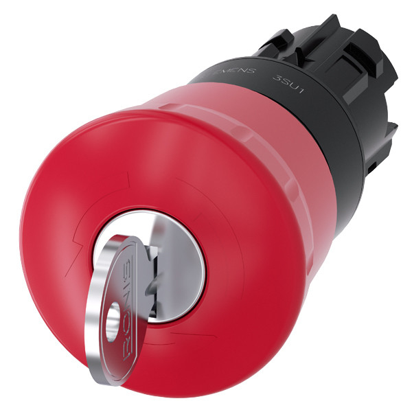 3SU1000-1HF20-0AA0 SIRIUS ACT Mushroom Pushbutton with 40mm Size and Plastic Material