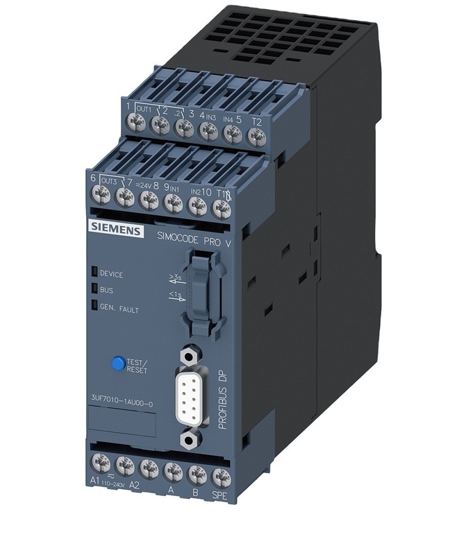 SIMOCODE pro V PROFIBUS-DP port 12 MBit/s RS485 4E/3A 3UF7010-1AU00-0