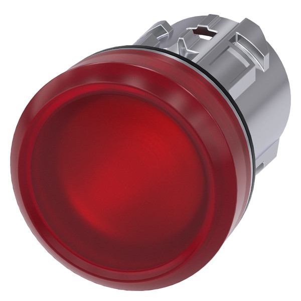 PLC 3SU1051-6AA20-0AA0 Metal Shiny Smooth Lens Red SIRIUS ACT Pilot Light for Control