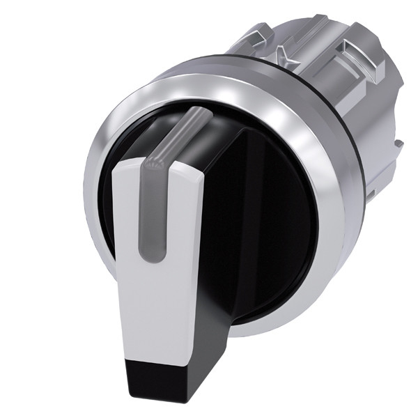 Metal Shiny Short Handle 3 Positions White Selector Switch 3SU1052-2BL60-0AA0 SIRIUS ACT