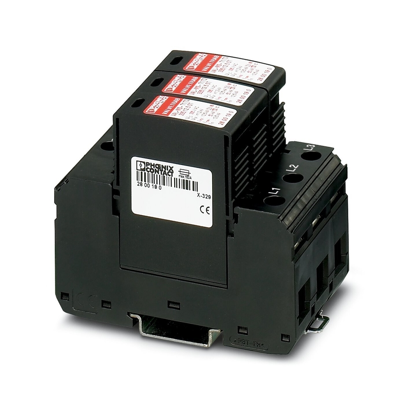4 Pole 2800189 VAL-MS-T1/T2 335/12.5/3 0 Class 1/2 Lightning/Surge Protector for 380V
