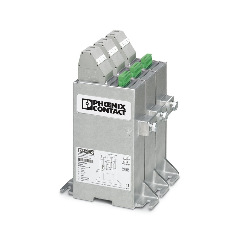 380V Rated Voltage 4 Pole 2800531 PWT 100-800AC-FM Class 1/2 Lightning/Surge Protector