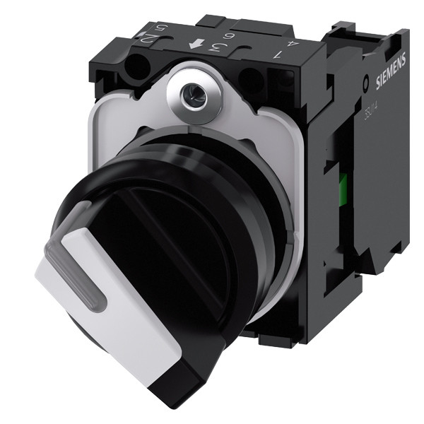 Plastic Short Handle Selector Switch for SIRIUS ACT Complete Unit 3SU1100-2BF60-1BA0