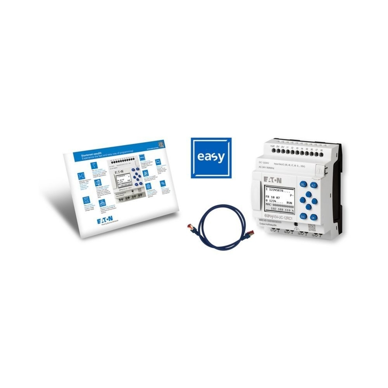 EASY-E4-UC-12RC1 Easy-to-Install Control Relays for EasyE4 Starter Kit and Cables