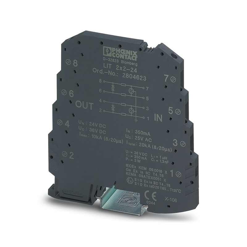 1 Pole 24V DC LIT 2X2-24 Surge Protector Advanced Technology for Superior Performance