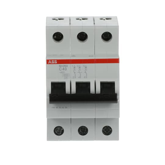 3P Miniature Circuit Breaker SH203-C40 Rated Frequency Hz 50 Rated Voltage 220 40 A