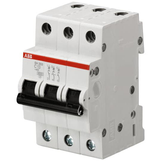 MCB SH203-D4 Miniature Circuit Breaker 3P D 4 A for Power Distribution Systems