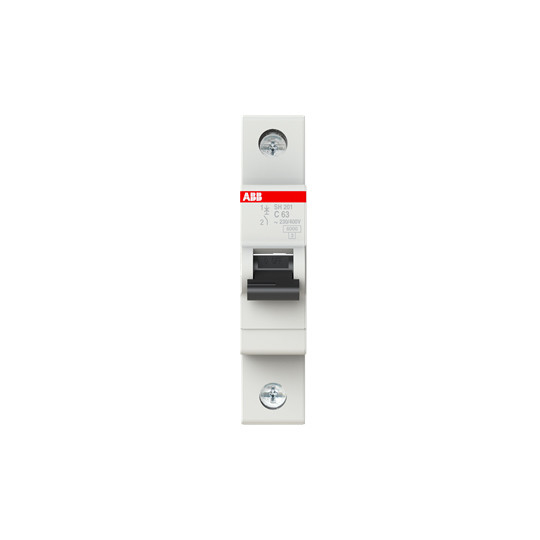 BCD Curve C MCB SH201-C63 Miniature Circuit Breaker 1P 63 A Breaking Capacity