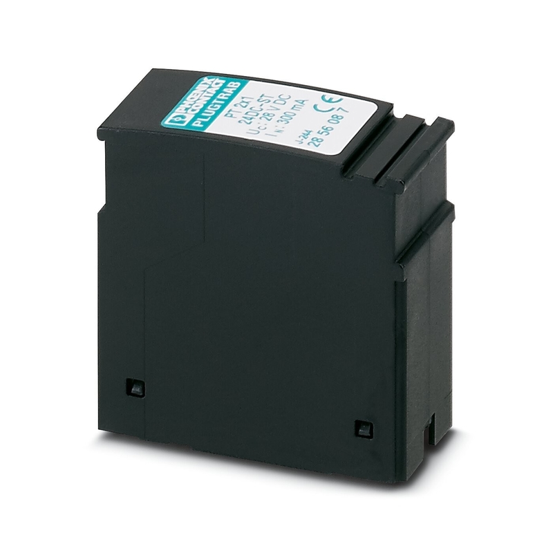 24V DC Rated 2 Pole Surge Protector PT 2X1-24DC-ST Plug for Electronic Equipment