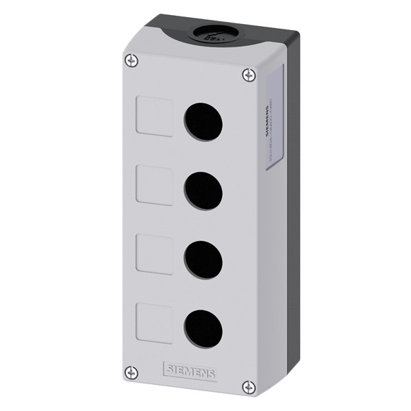 4 Command Points SIRIUS ACT Enclosures for Surface PLC 3SU1804-0AA00-0AB1 Plastic