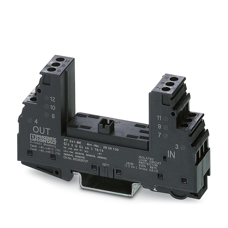 1 Pole 2856139 PT 2X1-BE Surge Protector Base Ideal for 24 V AC Applications