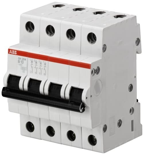 MCB SH204-B13 Miniature Circuit Breaker 4P Rated Current 13A Rated Frequency Hz 50