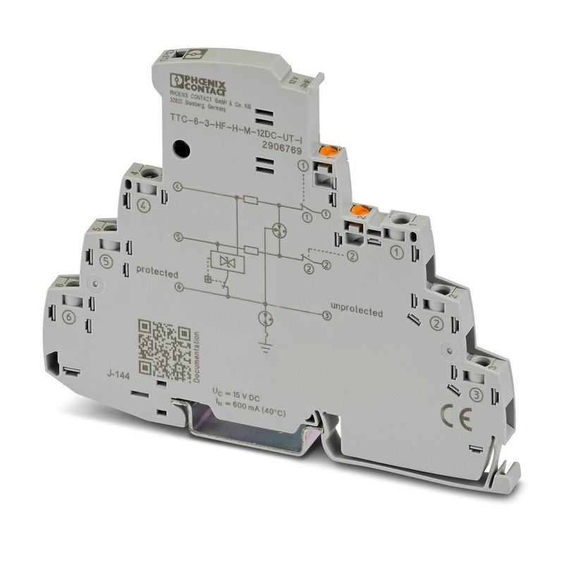 Number of Pole 2 TTC-6-3-HF-F-M-12DC-UT-I Surge Protector Rated Voltage 24 V DC