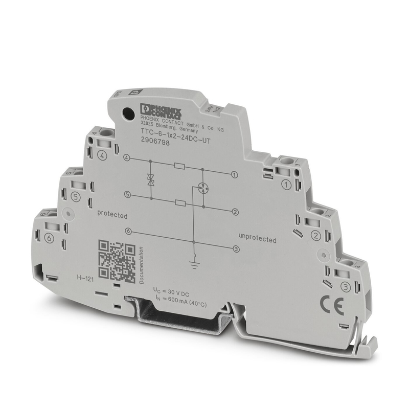 TTC-6-1X2-24DC-UT Surge Protector 2 Pole 24V DC Industrial Protection Solution