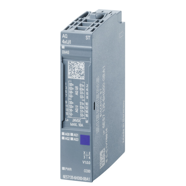 6ES7135-6HD00-0BA1 ET 200SP Analog Output AQ 4xU/I Standard with Flexible Configuration