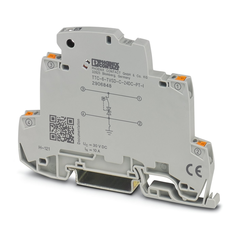 2906848 TTC-6-TVSD-C-24DC-PT-I Surge Protector with 24V DC Rated Voltage