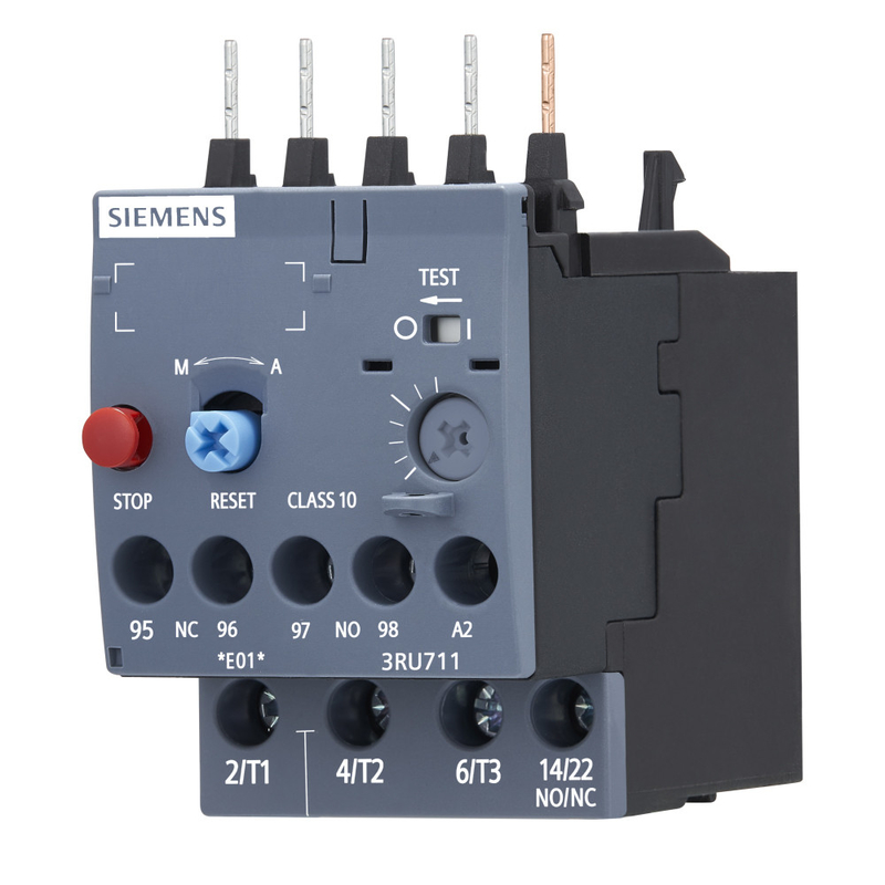 3RU7 Size S00 Contact Load PLC Overload Relay 3RU7116-1DB0 with Sealed Protect Feature