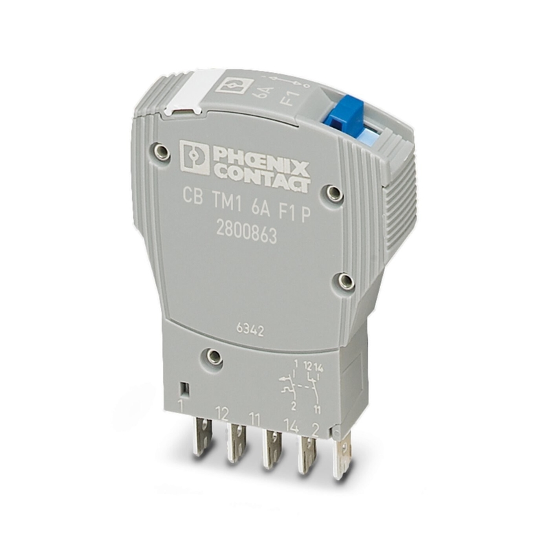 Phoenix Contact TM1 6A F1 P Thermal Magnetic Device Circuit Breaker 50V DC 5 Poles