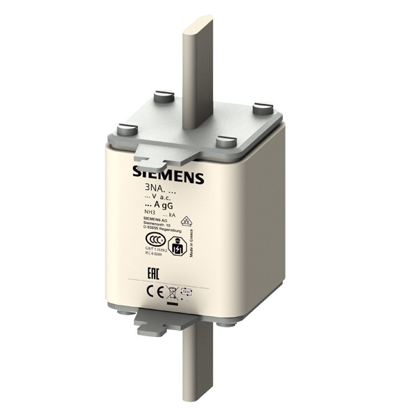 Siemens 3NA3360 LV HRC Fuse Link GL/GG with Front Indicator Size 3 opt. AC 500V/DC 440V