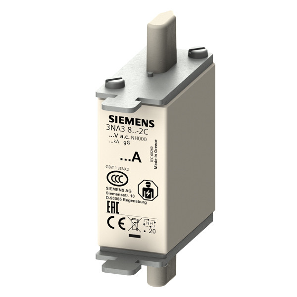 PLC 3NA3814-2C LV HRC Fuse Link GL/GG with Front Indicator Size 000 Easy to Install