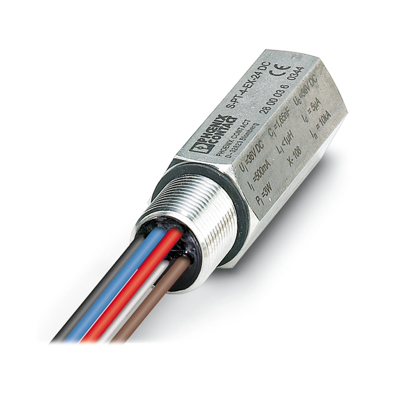 2 Pole Surge Protector with 24 V DC Rated Voltage Phoenix Contact S-PT-2XEX-24DC